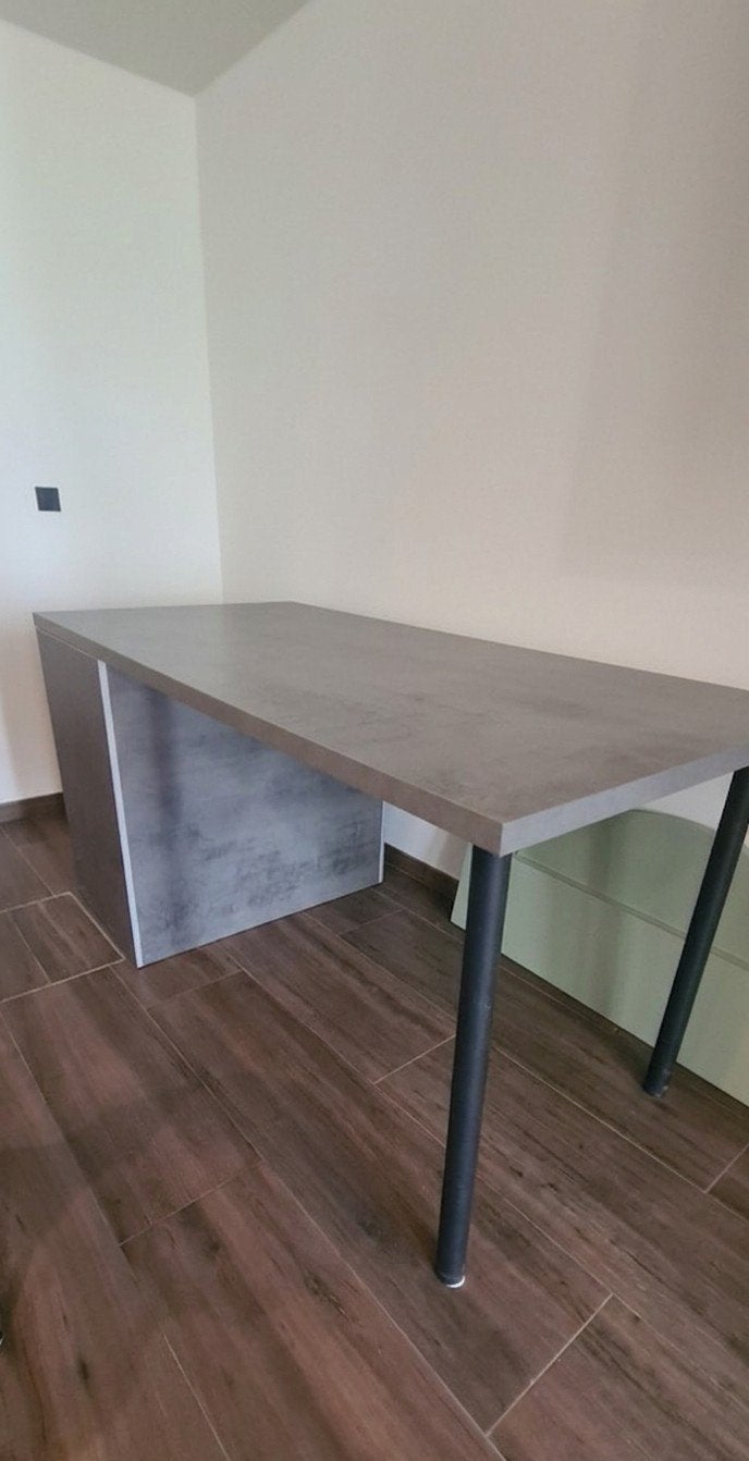 Ridgevalley Keukeneiland Sedlec - Artisan eiken/betonlook, Ophalen of Verzenden, Zo goed als nieuw, Hout, Grijs