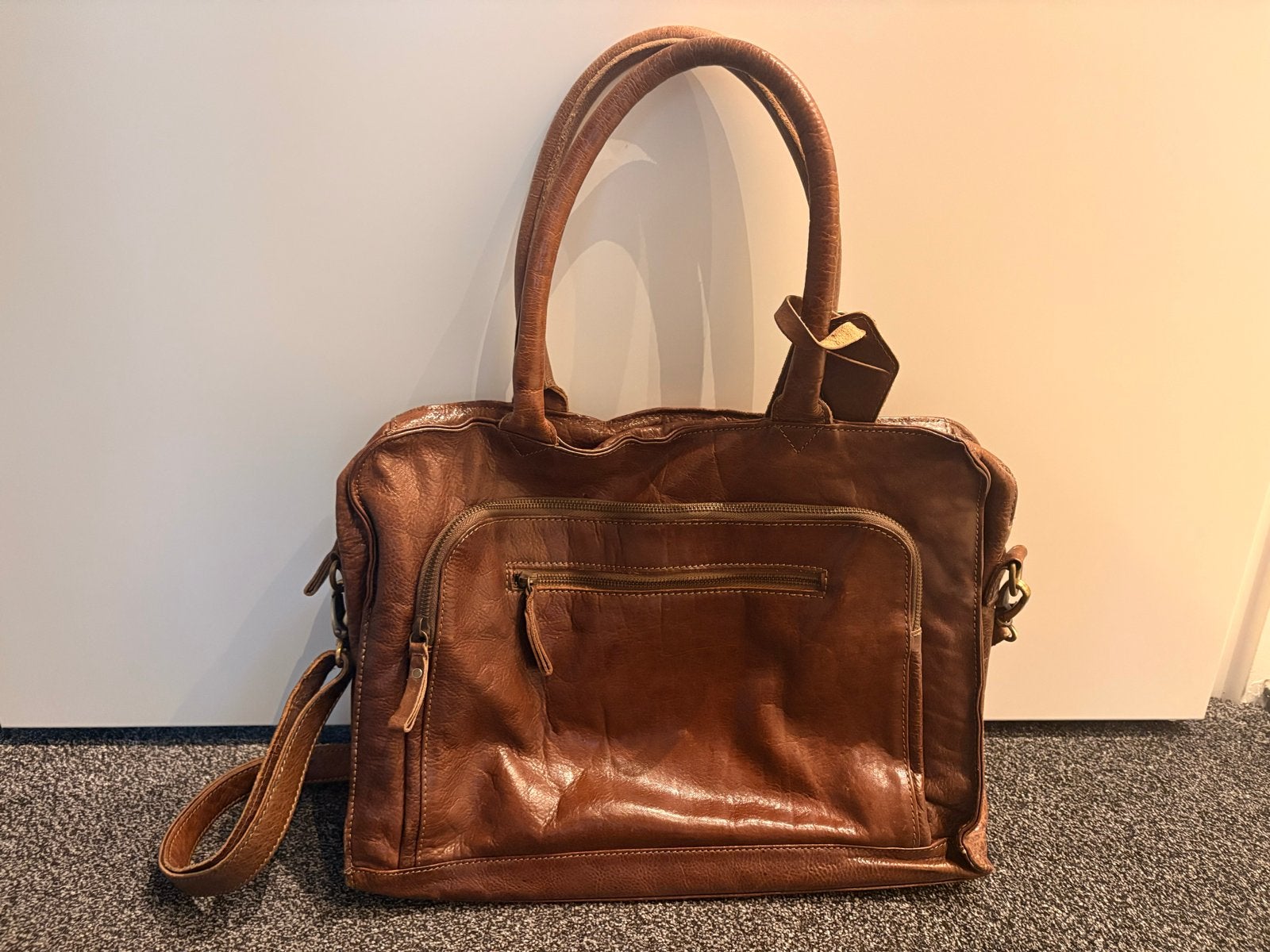 Cowboysbag ‘The College Bag’ Laptoptas / schoudertas, Ophalen, Gebruikt, Bruin, Overige typen