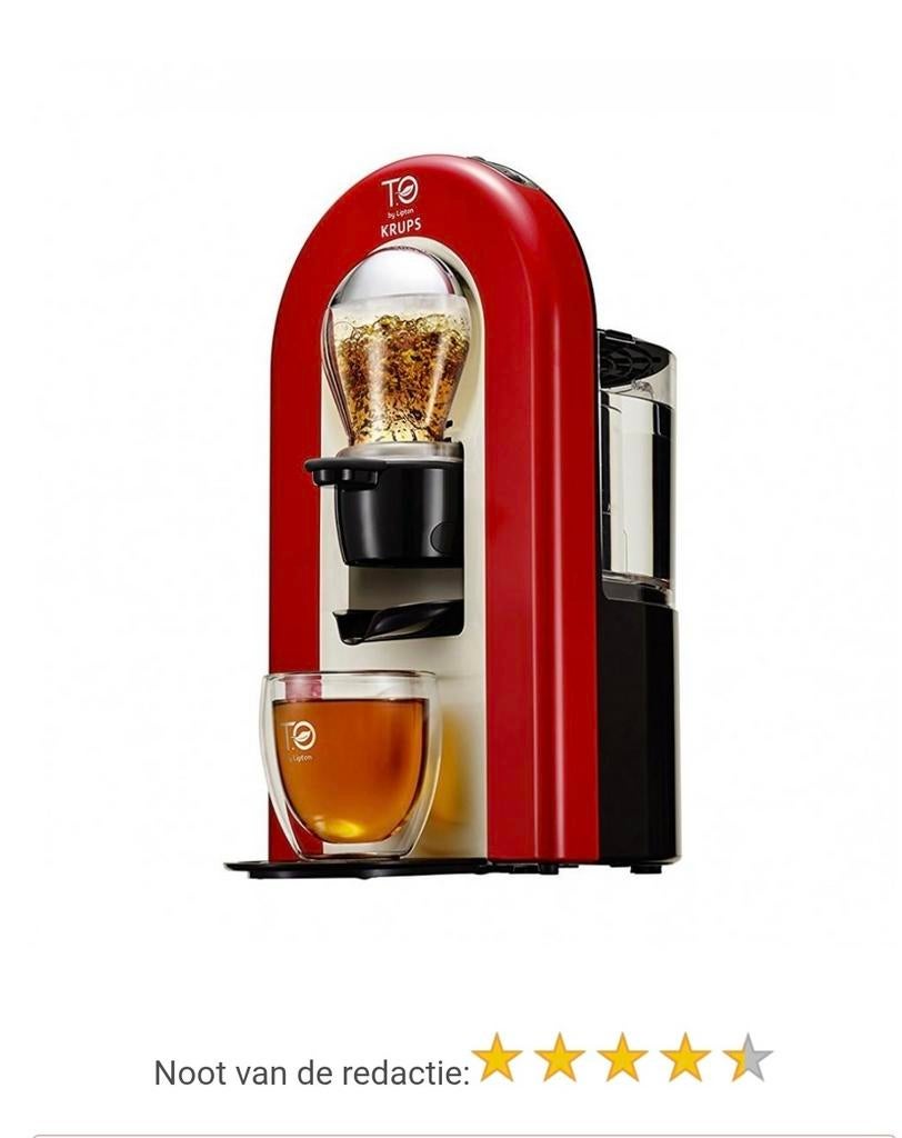 Krups Theemachine - Rode Thee Capsule Machine, Witgoed en Apparatuur, Waterkokers, Zo goed als nieuw, Minder dan 1 liter, Ophalen of Verzenden