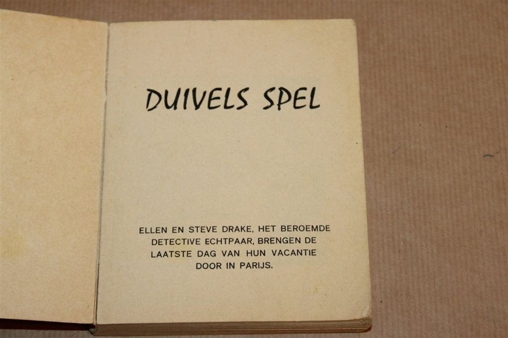 Duivels Spel — Vintage Steve Drake 1e Druk 1962, Eén stripboek, Ophalen of Verzenden, Gelezen