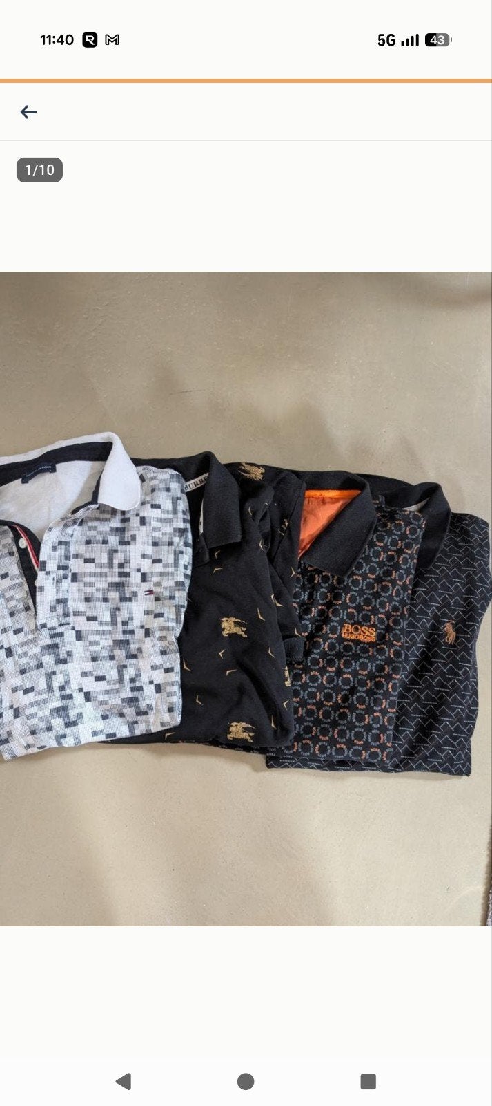 Polo Ralph Lauren, Boss, Burberry, Tommy Hilfiger, Kleding | Heren, Polo's, Ophalen, Zo goed als nieuw, Overige kleuren