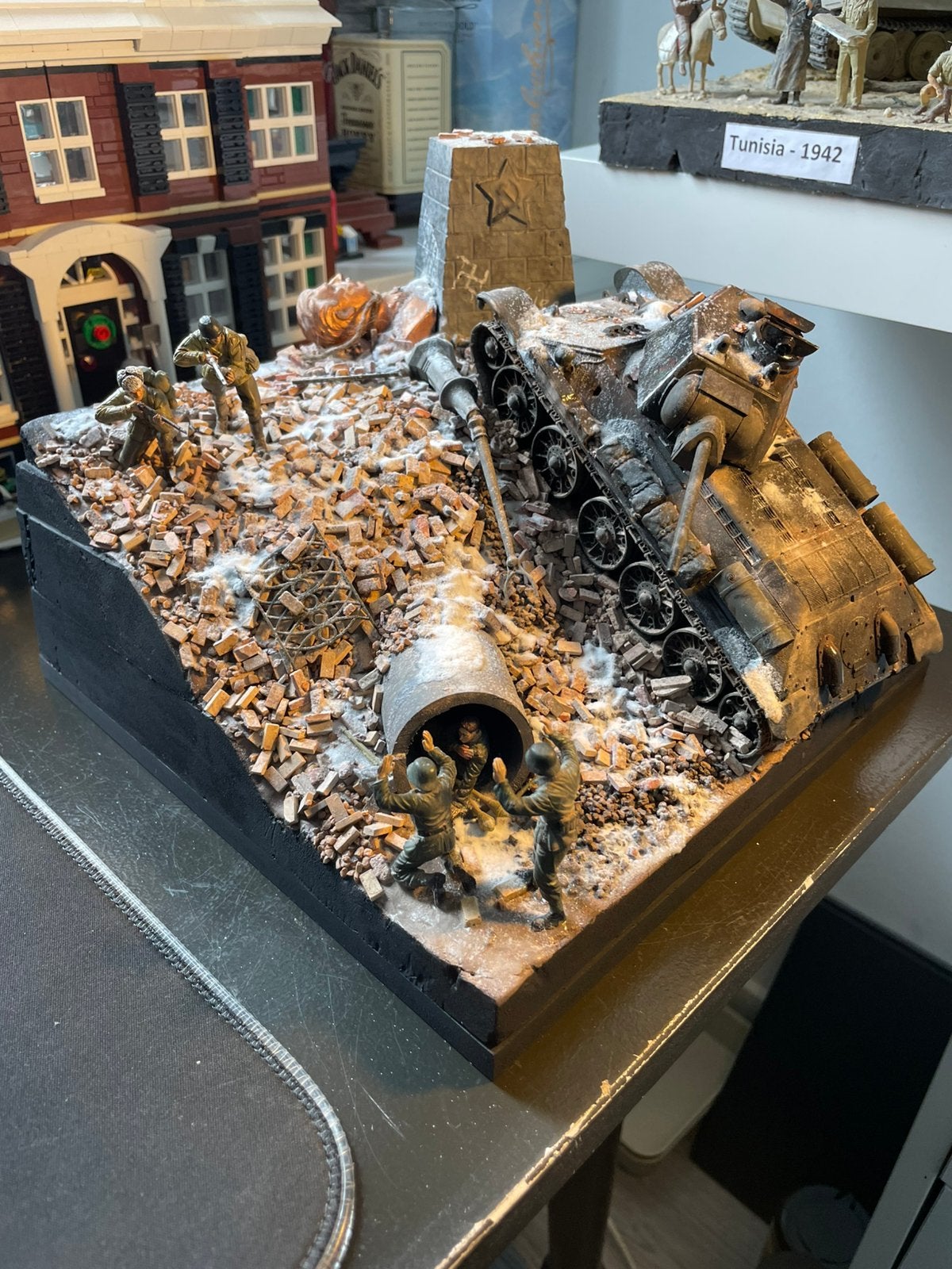 Diorama 1/35, Hobby en Vrije tijd, Modelbouw | Figuren en Diorama's, Ophalen of Verzenden, Zo goed als nieuw, 1:35 tot 1:50