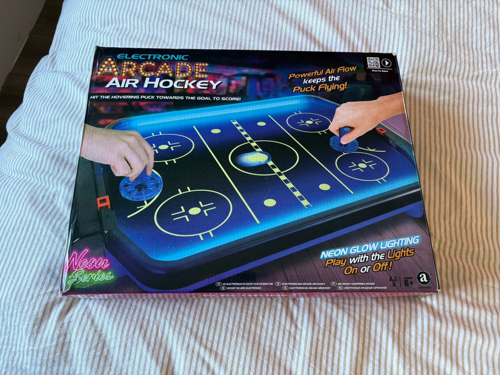 Air hockey, Een of twee spelers, Ophalen, Gebruikt
