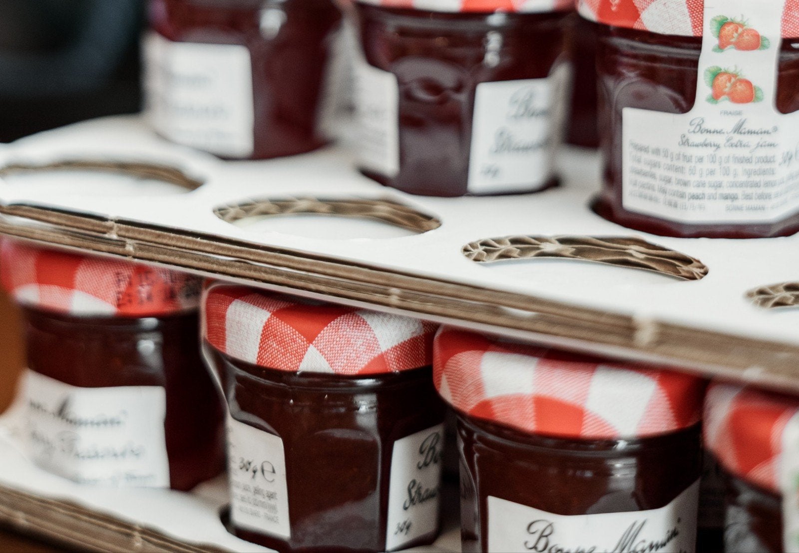 14stukjes mini Bonne Maman Aardbei Jam (30g), Ophalen of Verzenden