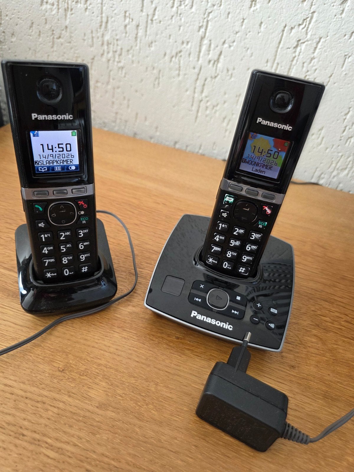 Panasonic huistelefoonset e 15,-, Ophalen, Gebruikt, 2 handsets