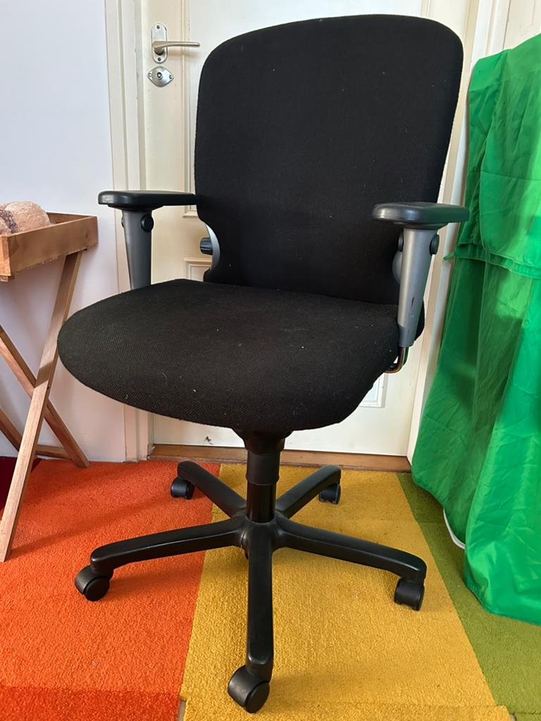 Bureaustoel Haworth comforto 77, Ophalen, Gebruikt, Zwart, Bureaustoel