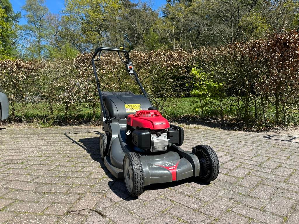 Honda HRX 537 zelfrijdende loopmaaier 2016 opvang&mulch, Ophalen, Cirkelmaaier, Honda, Gebruikt