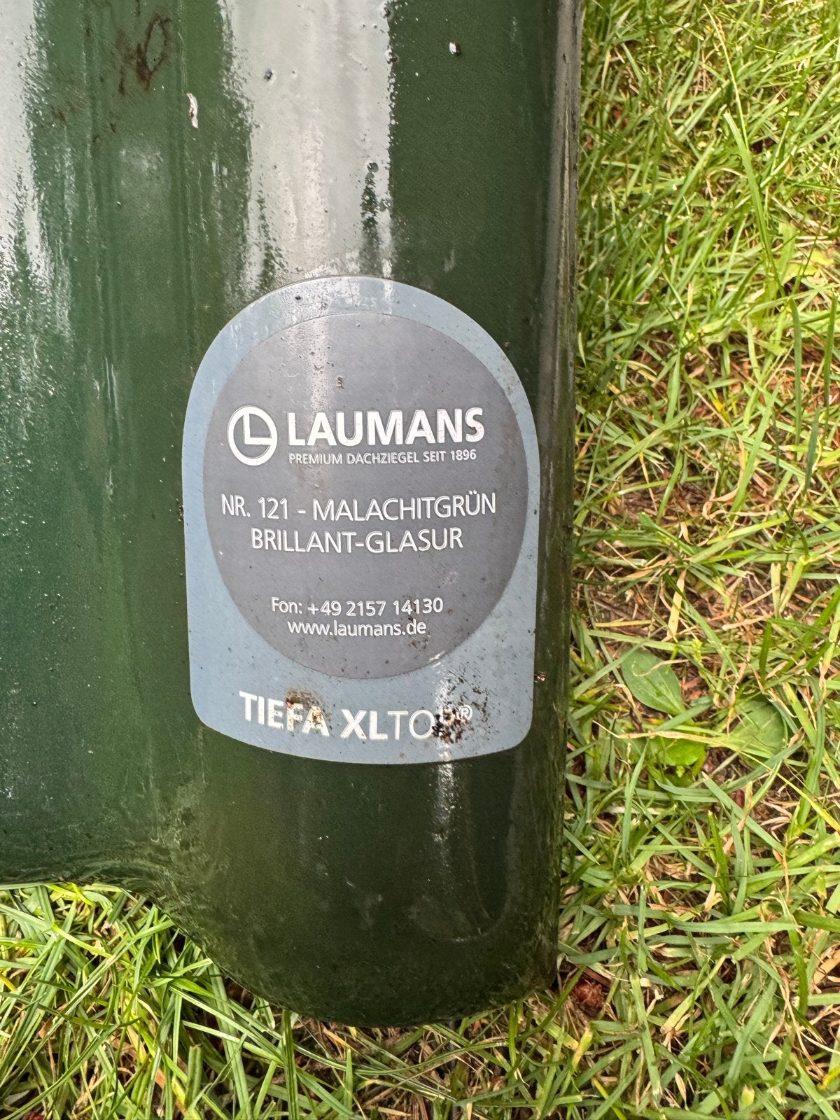 Laumans Dakpan- Malachitgroen Brillant-Glasur NIEUW, Ophalen, 10 tot 15 m², Nieuw, Dakpannen