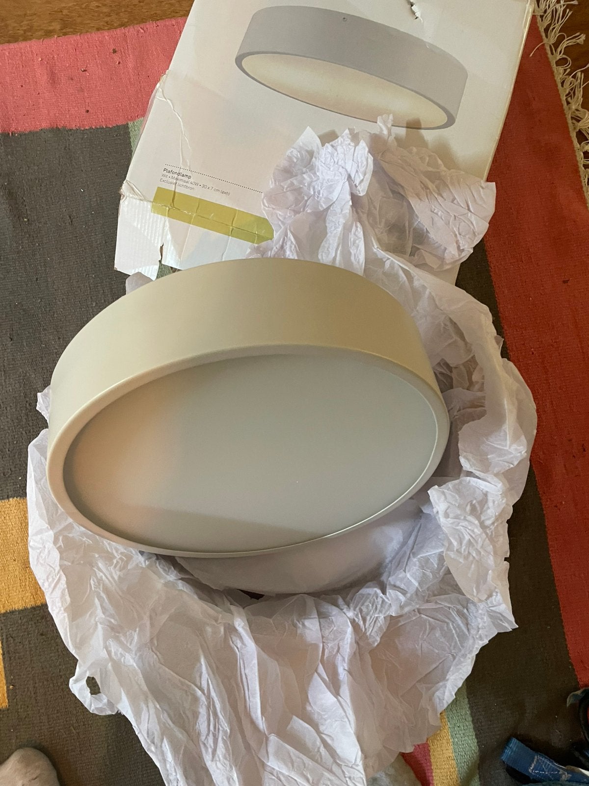 Karwei Plafondlamp "Uomo" - Nieuw in doos, Ophalen of Verzenden, Nieuw, Metaal