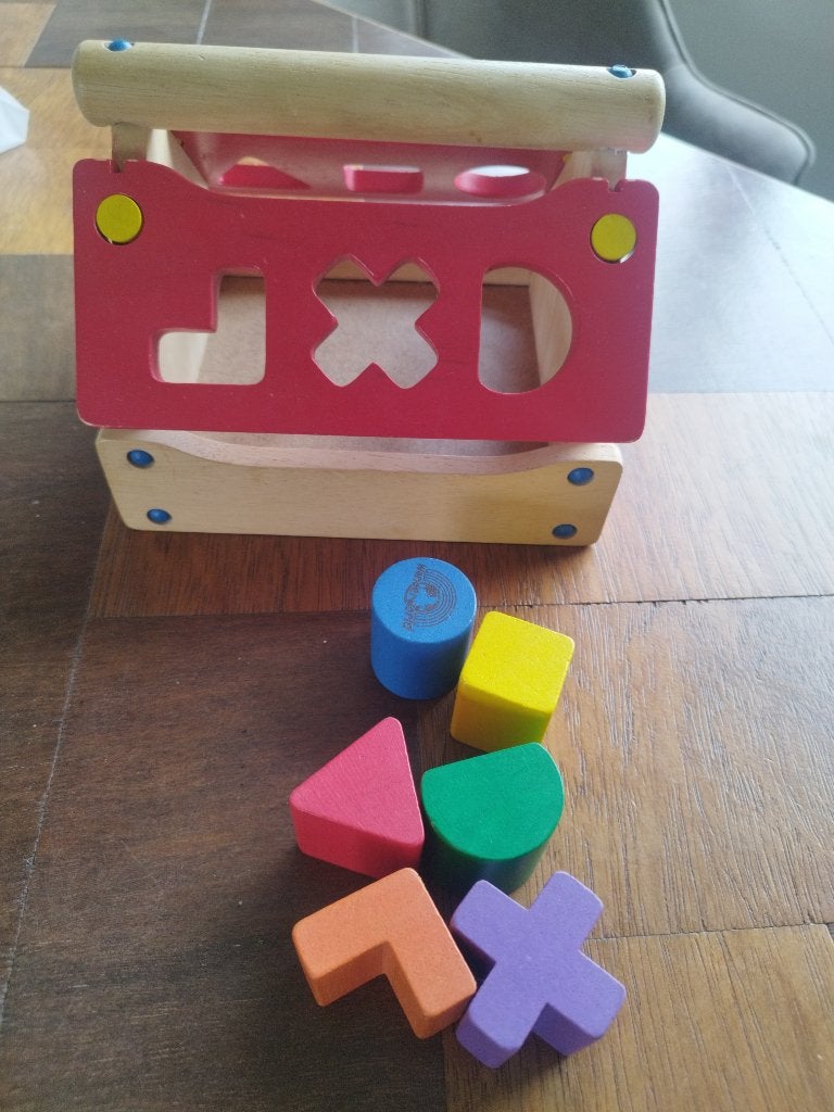 Blokkenhuisje, Kinderen en Baby's, Speelgoed | Kinderpuzzels, Ophalen, Meer dan 50 stukjes, Gebruikt, 6 maanden tot 2 jaar