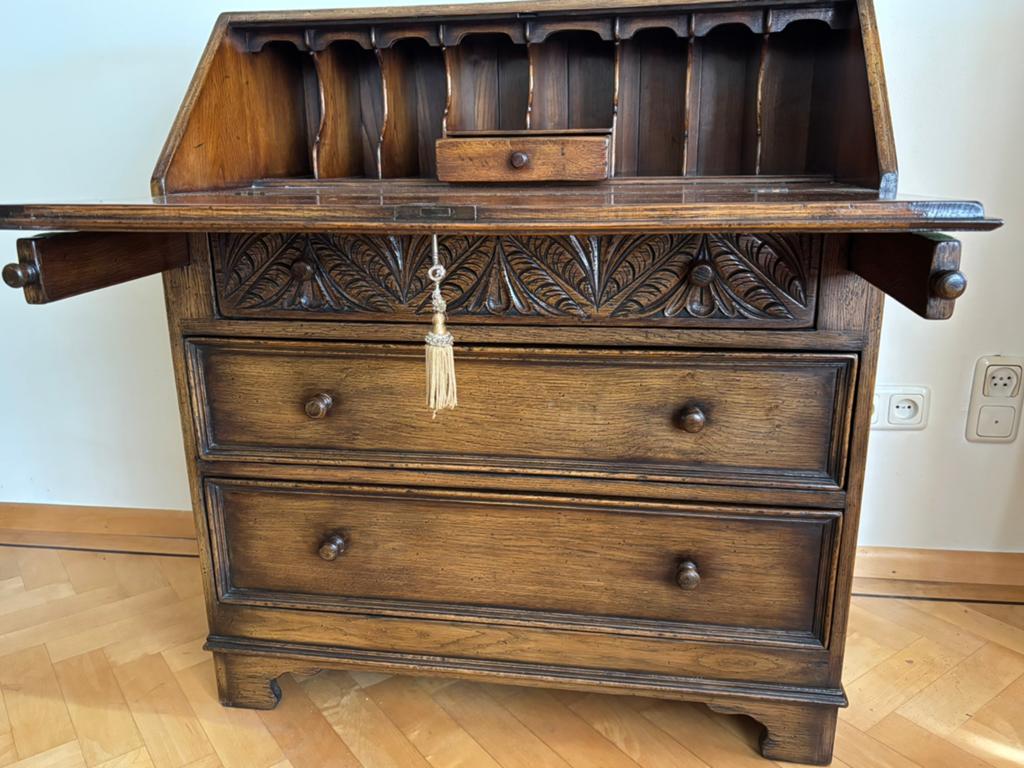 Antieke eikenhouten secretaire, Ophalen