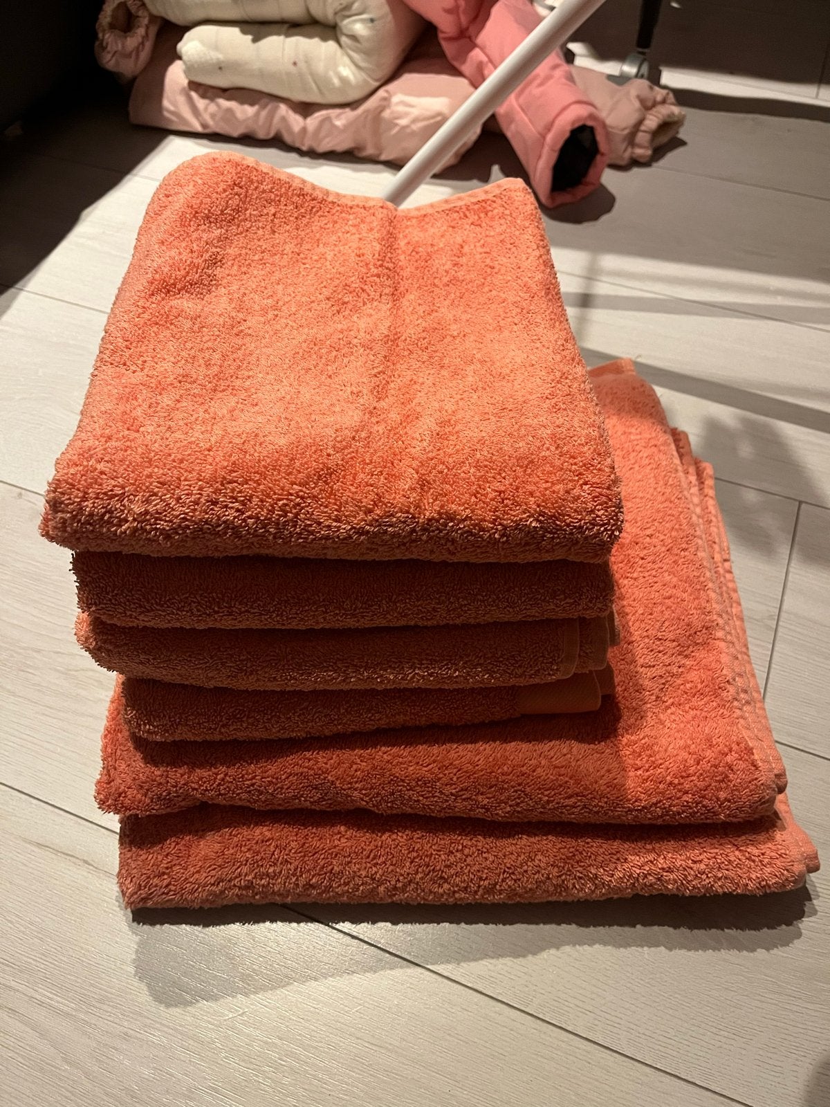 Walra handdoeken set - Oranje, Ophalen of Verzenden, Nieuw, Oranje, Handdoek