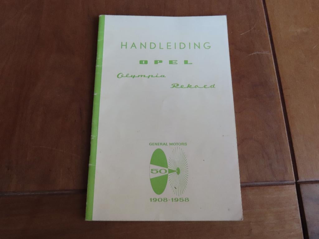 Instructieboek Opel Olympia Rekord 1958, topstaat!, Ophalen of Verzenden