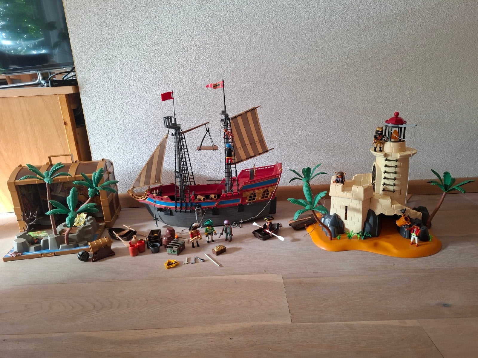 Playmobil Piraten: schip, fort & koffer (3940, 4294, 4432), Ophalen of Verzenden