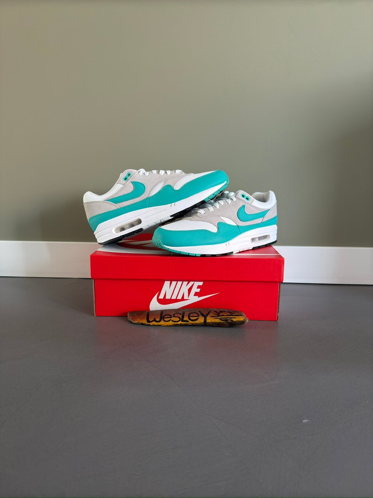 Nike Air Max 1 “Clear Jade” US9.5/EU43, Overige kleuren, Nieuw, Ophalen of Verzenden, Sneakers of Gympen
