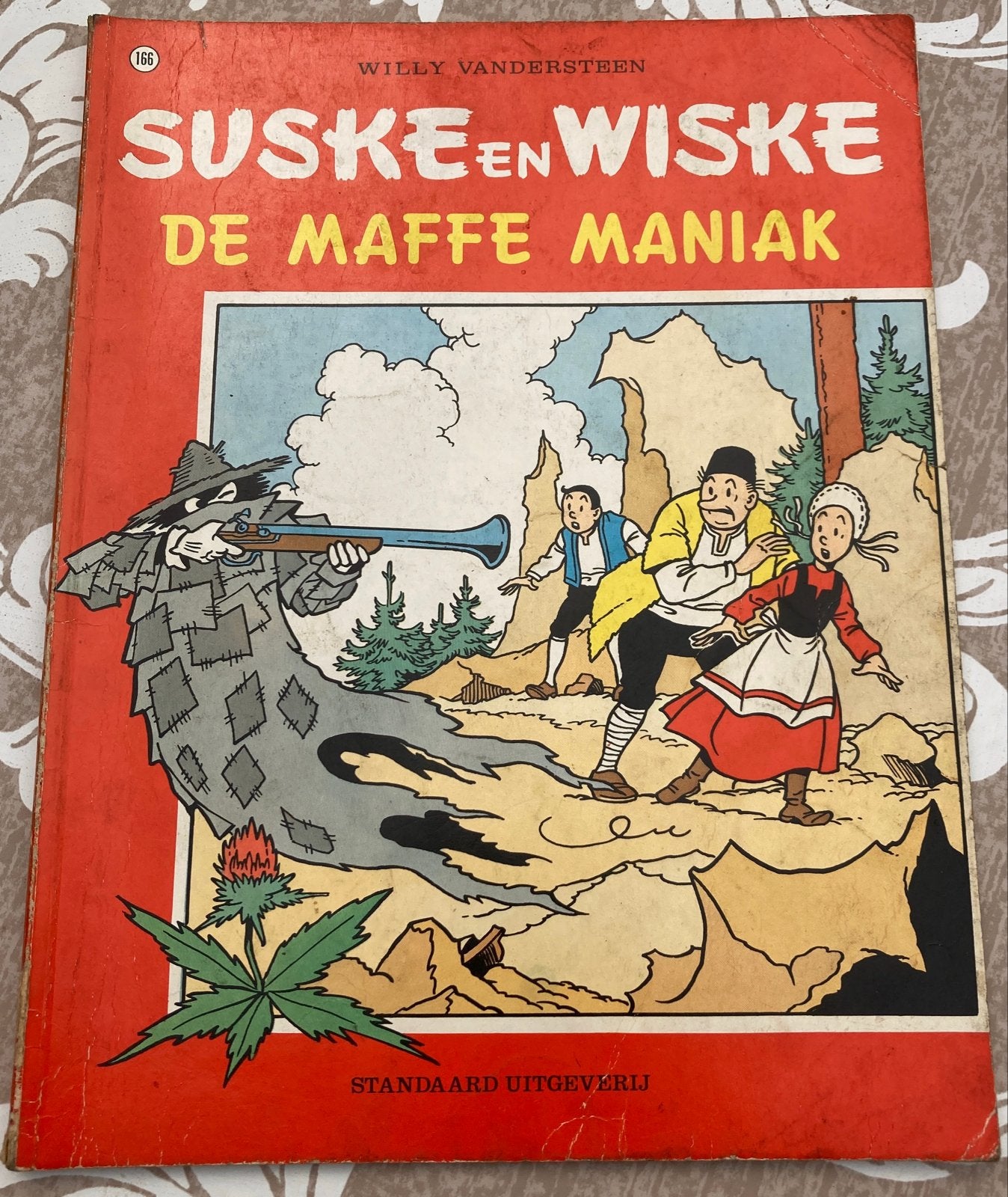 Suske en Wiske - De Maffe Maniak (nr. 166) 1979, Eén stripboek, Ophalen of Verzenden, Gelezen