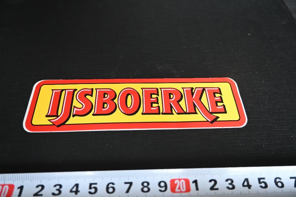 sticker IJSBOERKE, Verzamelen, Stickers, Zo goed als nieuw, Ophalen