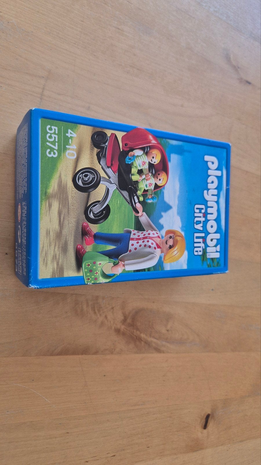 Playmobil City Life 5573: Moeder met tweeling in kinderwagen, Complete set, Ophalen of Verzenden, Zo goed als nieuw, City life