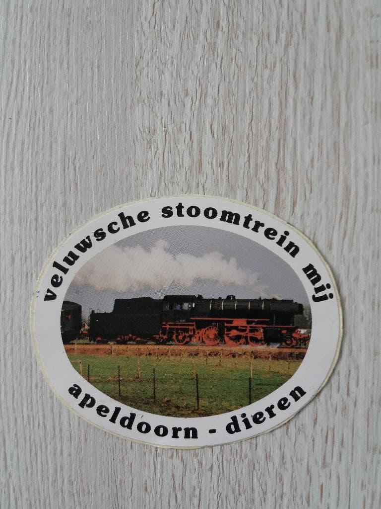 sticker veluwsche stoomtrein mij apeldoorn - dieren, Ophalen of Verzenden, Zo goed als nieuw, Bedrijf of Vereniging