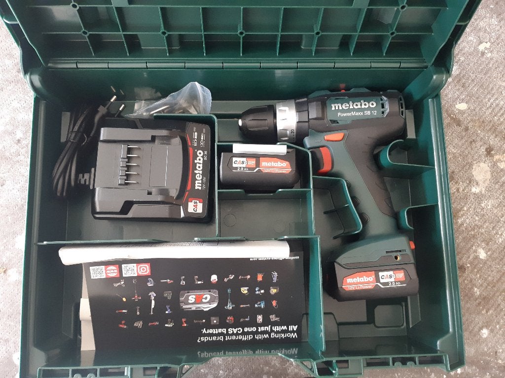 Metabo 12v Accu boormachine - PowerMaxx SB 12, Ophalen of Verzenden, Nieuw, Minder dan 400 watt, Boormachine
