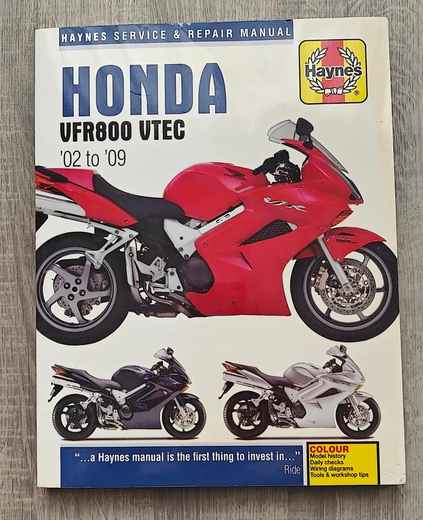 Haynes handleiding Honda VFR800 VTEC '02-'09, Ophalen of Verzenden, Honda