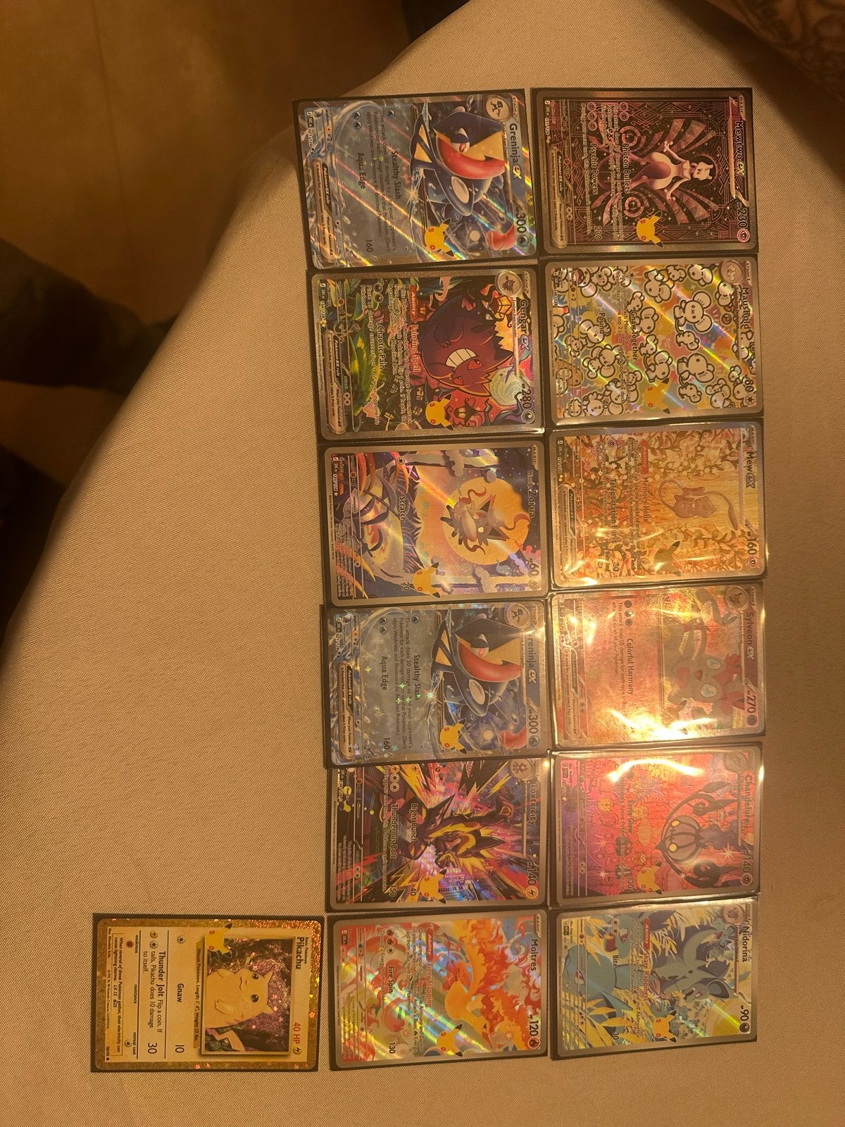 30th Pokémon Celebrations Kaartem, Ophalen of Verzenden, Zo goed als nieuw, Meerdere kaarten, Foil