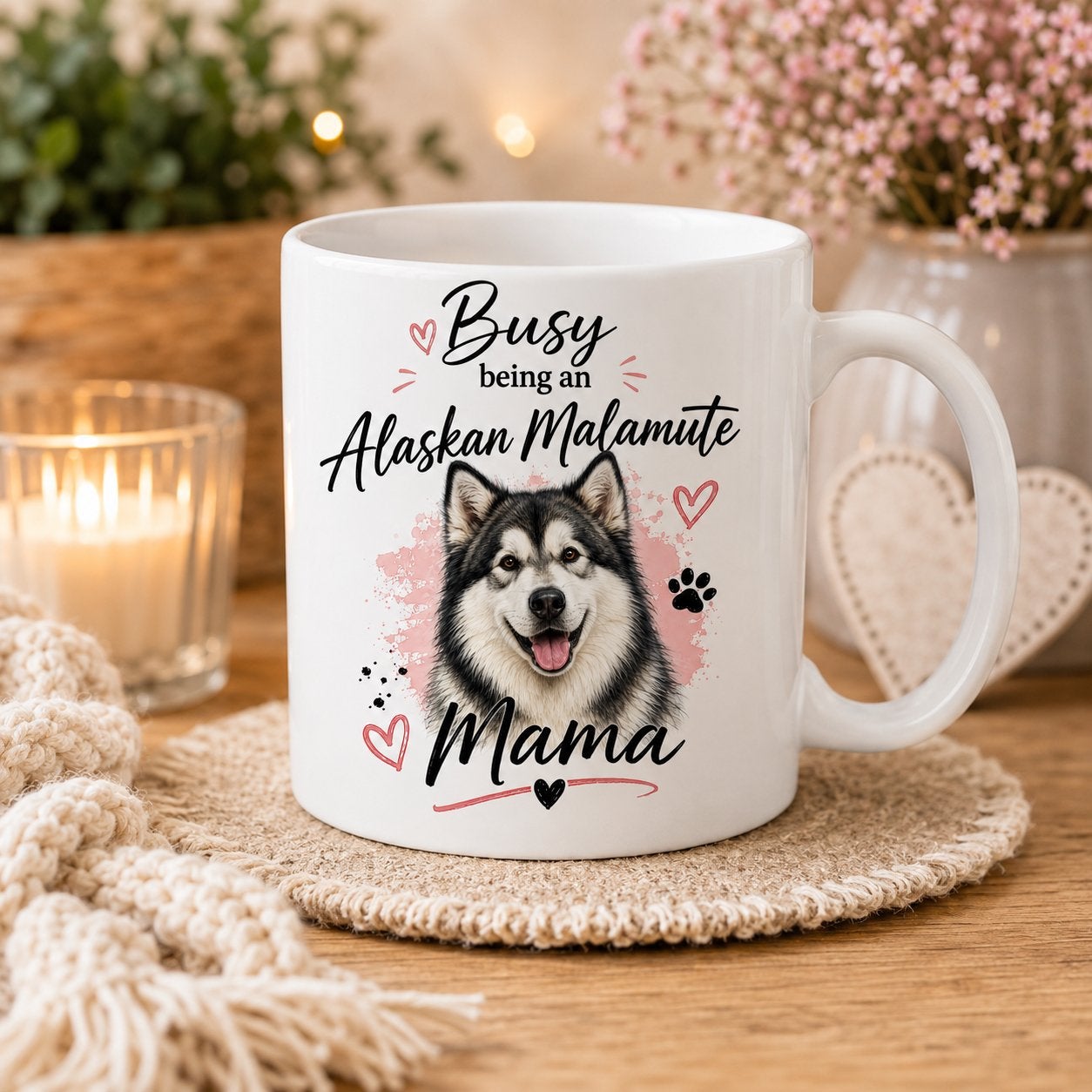 Busy being an Alaskan Malamute Mama - Mok, Dieren en Toebehoren, Verzenden, Nieuw