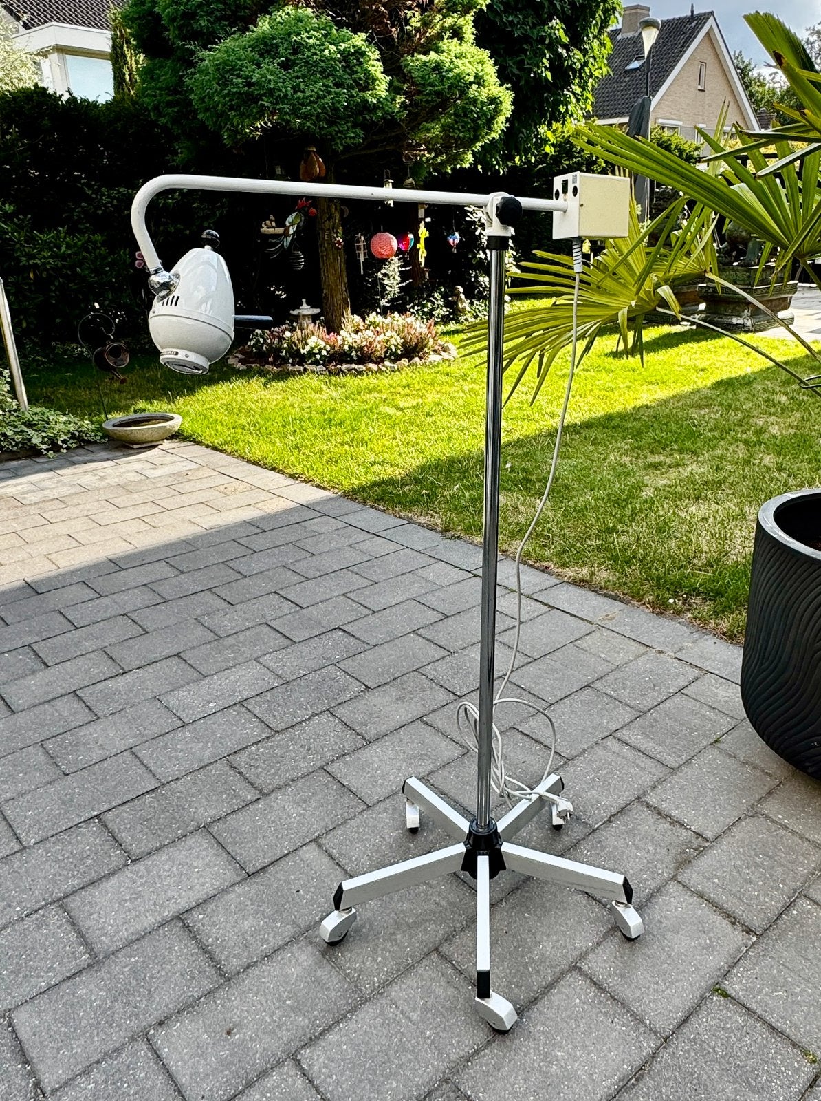 Vintage Medische lamp Dr. Mach focusseerbaar, Ophalen, Overige lichtbronnen, Metaal, Verstelbaar