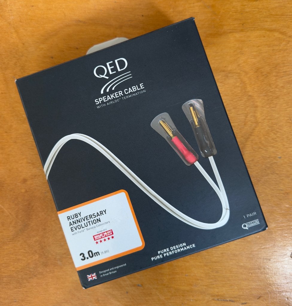 QED Ruby Anniversary nieuw  open  doos 3 meter RRP€153, Ophalen of Verzenden, Nieuw, 2 tot 5 meter, Luidsprekerkabel