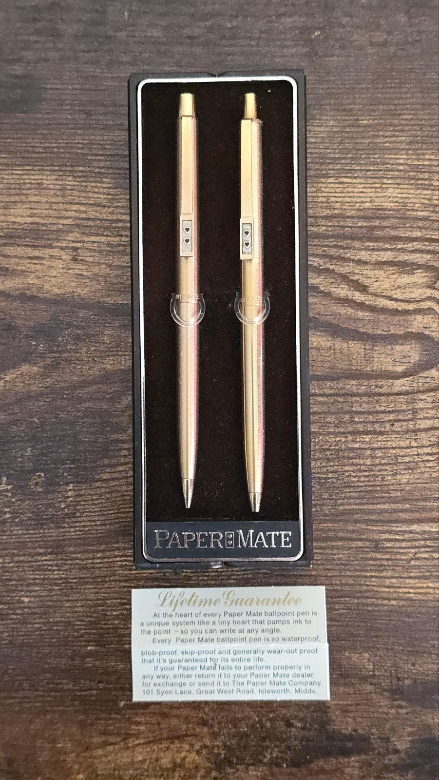 Vintage Paper Mate Pennenset - Balpen & Vulpotlood, Overige merken, Pennenset, Met doosje, Ophalen of Verzenden