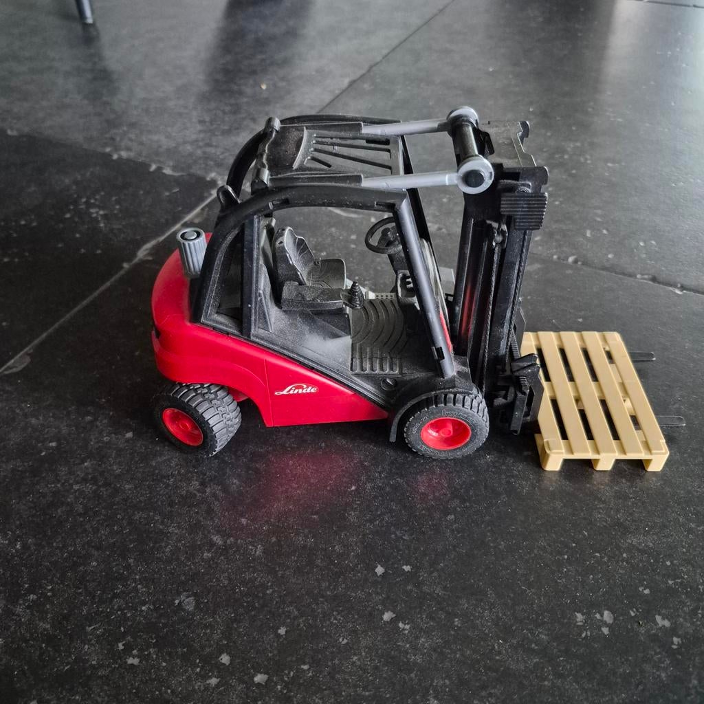 Linde Vorkheftruck Speelgoedmodel met Pallet, Ophalen of Verzenden, Zo goed als nieuw