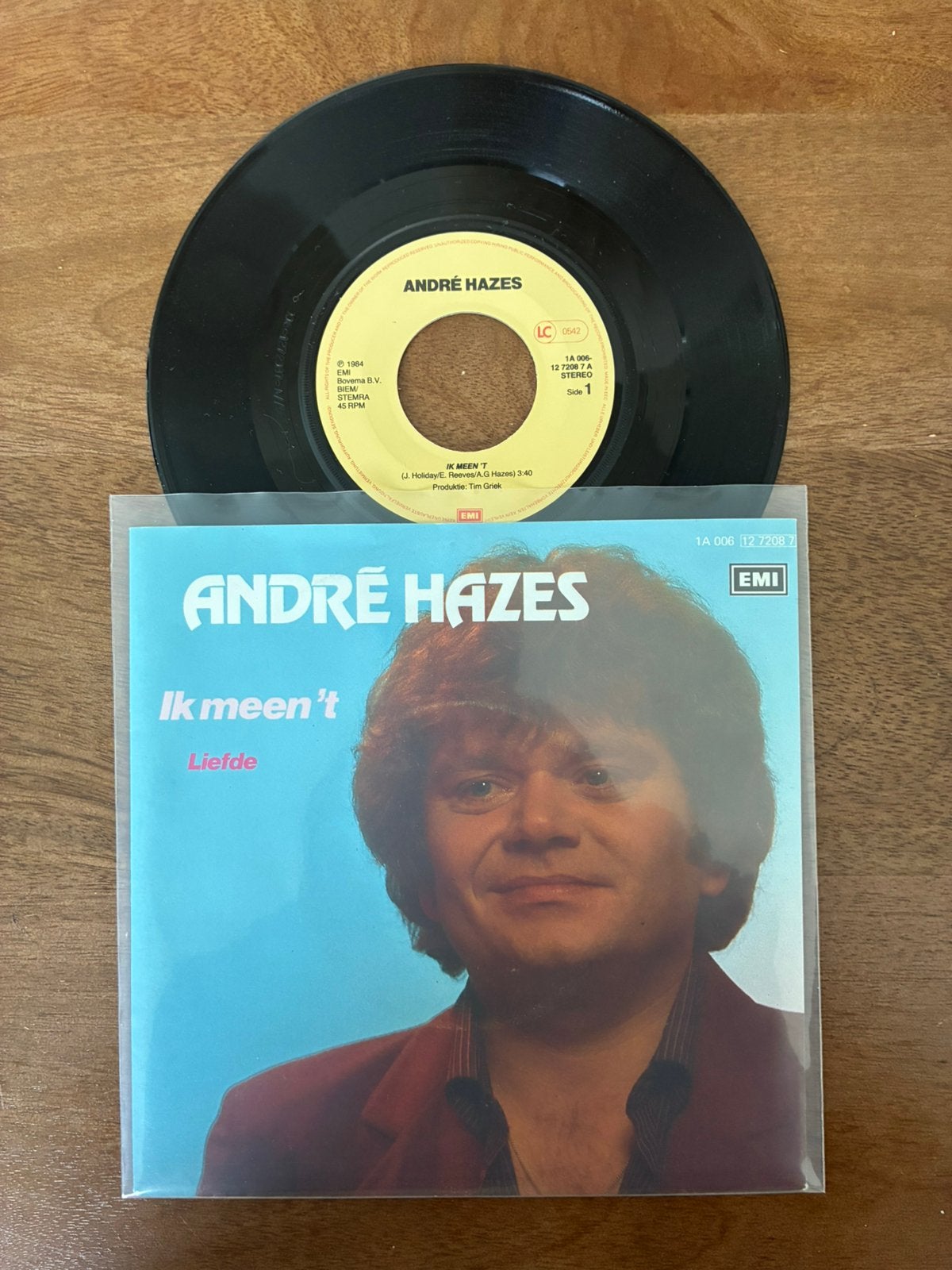André Hazes - Ik meen ‘t, Cd's en Dvd's, Vinyl Singles, Ophalen of Verzenden, 7 inch