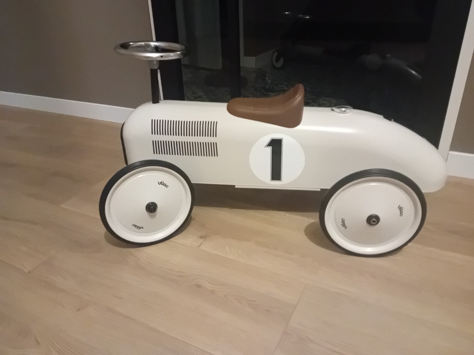Vilac Retro Loopauto - Puntgaaf, Ophalen of Verzenden, Zo goed als nieuw, Loopvoertuig