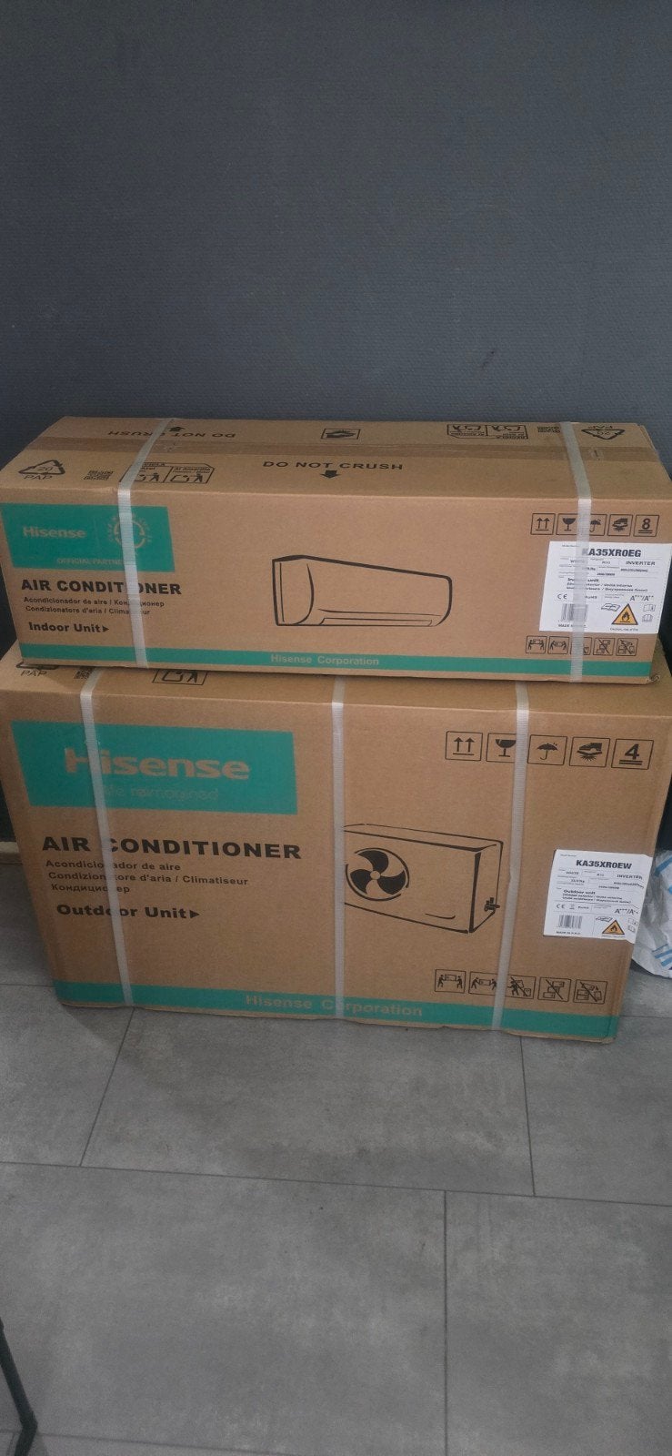Nieuwe Hisense Airconditioner (Binnen- en Buitenunit), Minder dan 60 m³, Nieuw, 3 snelheden of meer, Ophalen of Verzenden