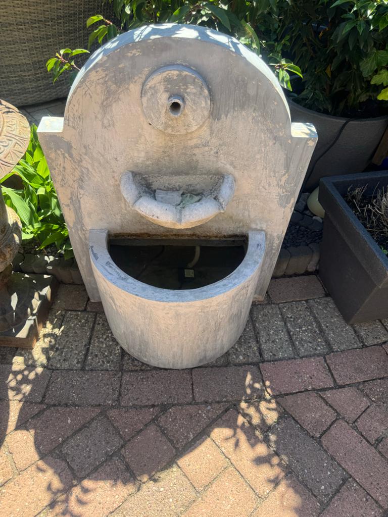 Kunststof fontein/waterornament, Tuin en Terras, Ophalen, Gebruikt, Kunststof, Fontein