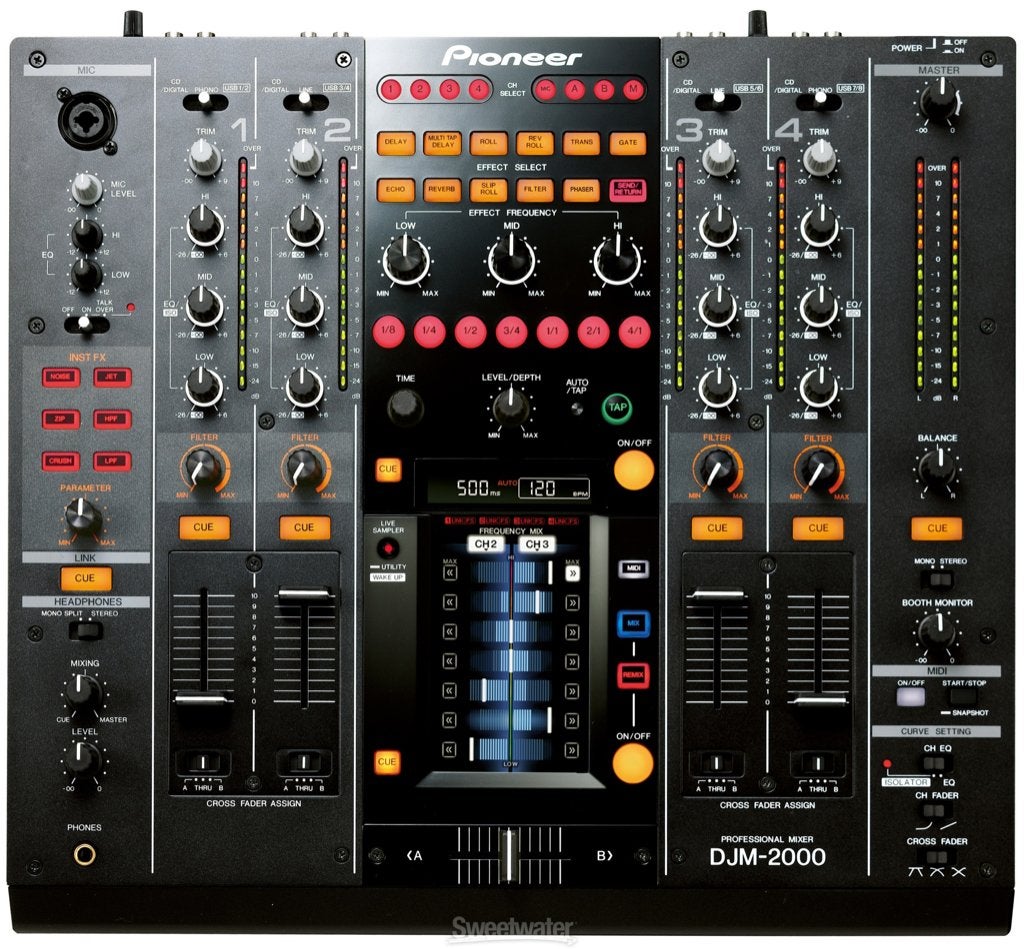 Pioneer DJ DJM 2000 DJM2000 mixerl NXS Nexus firmware, Ophalen, Zo goed als nieuw, Minder dan 5 kanalen, Microfooningang