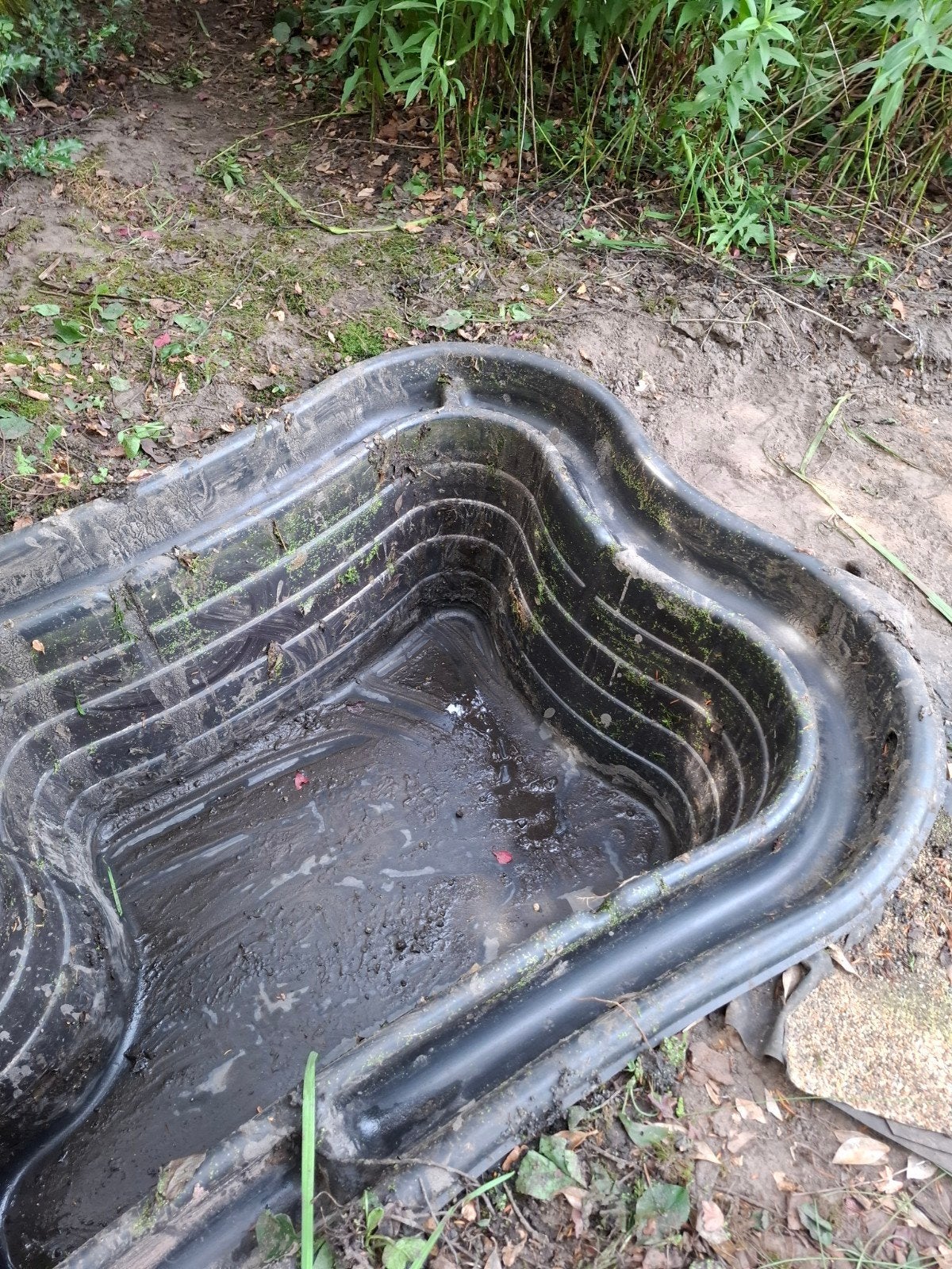 Voorgevormde vijver, kunststof 750 liter 2.10 x 1.40 x 0.60, Tuin en Terras, Vijvers, Ophalen, Gebruikt