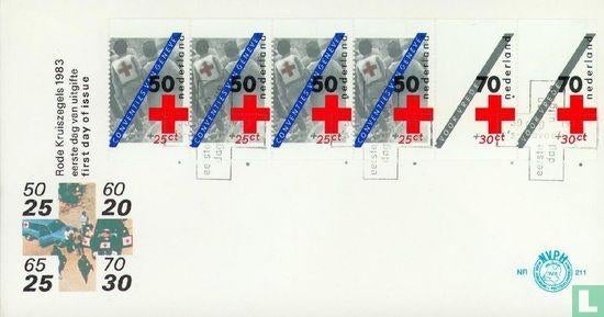 FDC E211 Rode Kruis 1983 NL onbeschreven, Postzegels en Munten, Postzegels | Eerstedagenveloppen, Ophalen of Verzenden