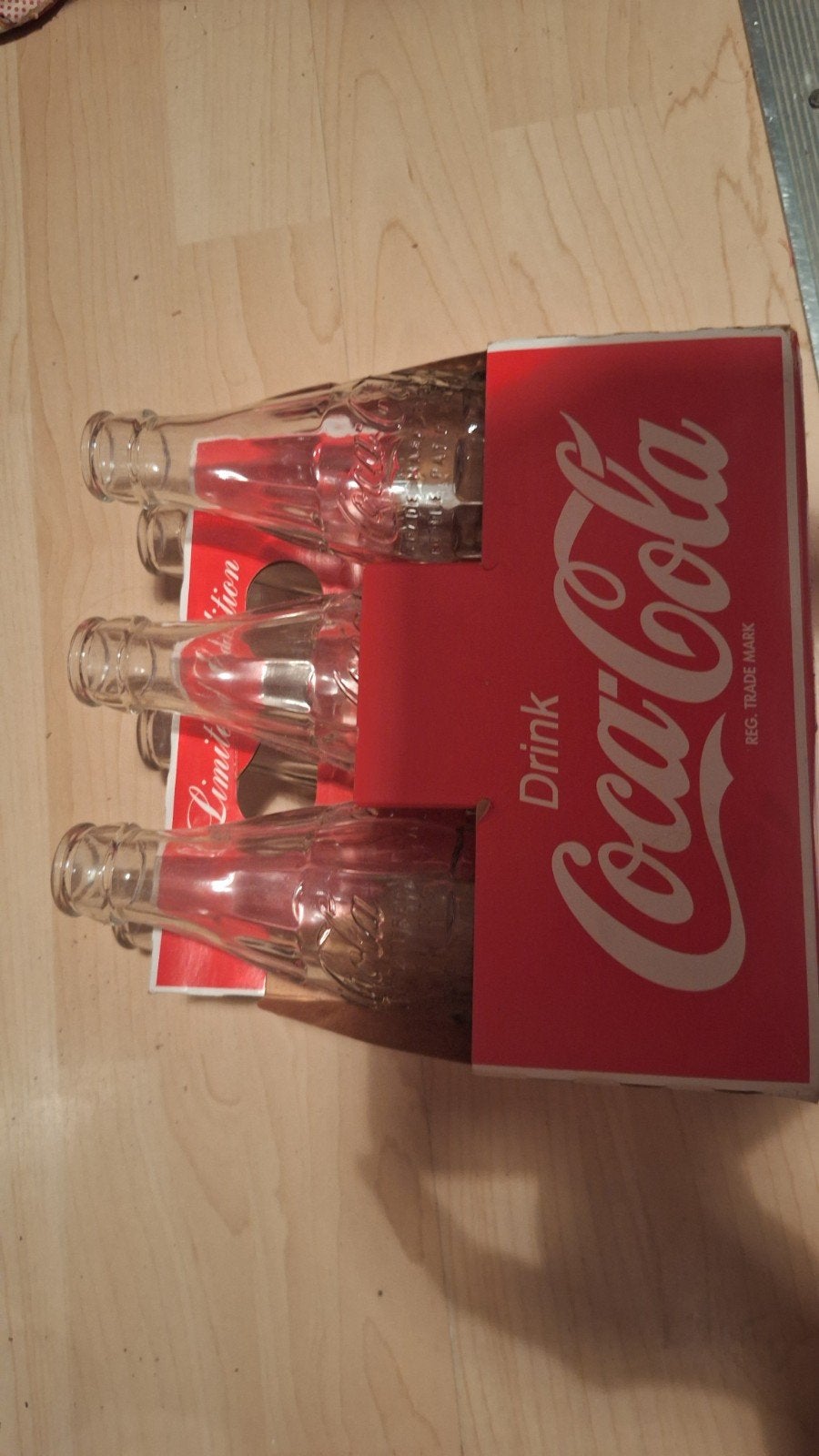 Vintage Coca-Cola sixpack flessen - Leeg, Ophalen