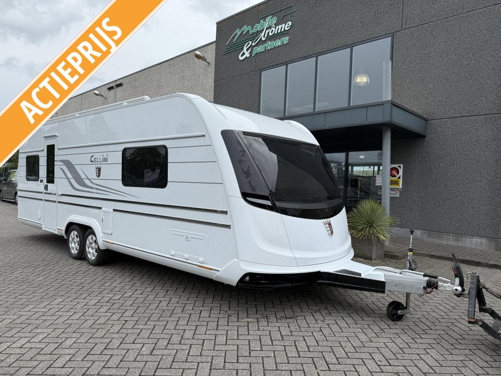 Tabbert Cellini 655 DF TABBERT PREMIUM VOORDEEL, Caravans en Kamperen, Caravans, Bedrijf, tot en met 4, 2000 kg en meer, Rondzit