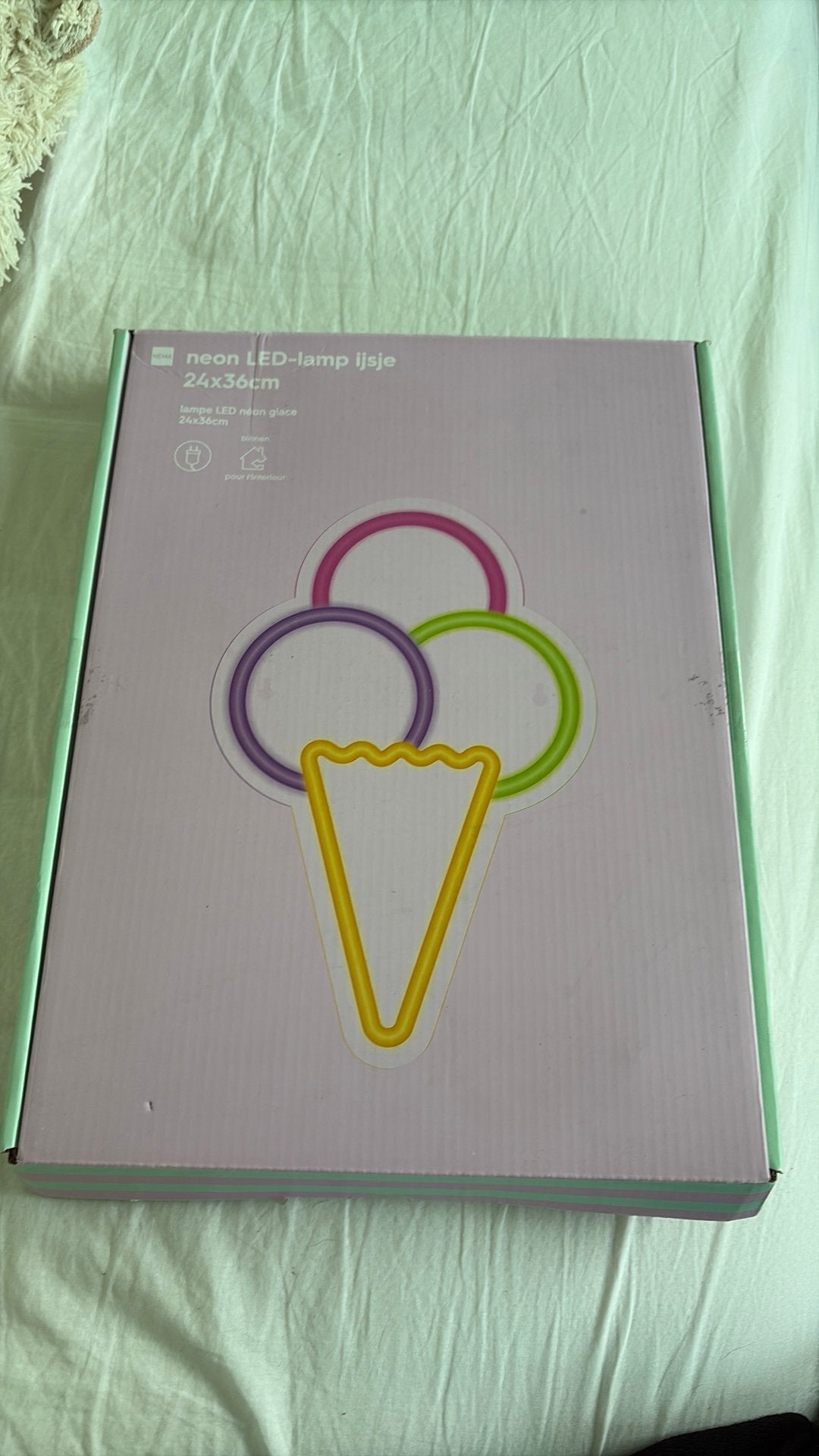 Nieuwe neon ijsjes lamp hema, Ophalen of Verzenden, Zo goed als nieuw