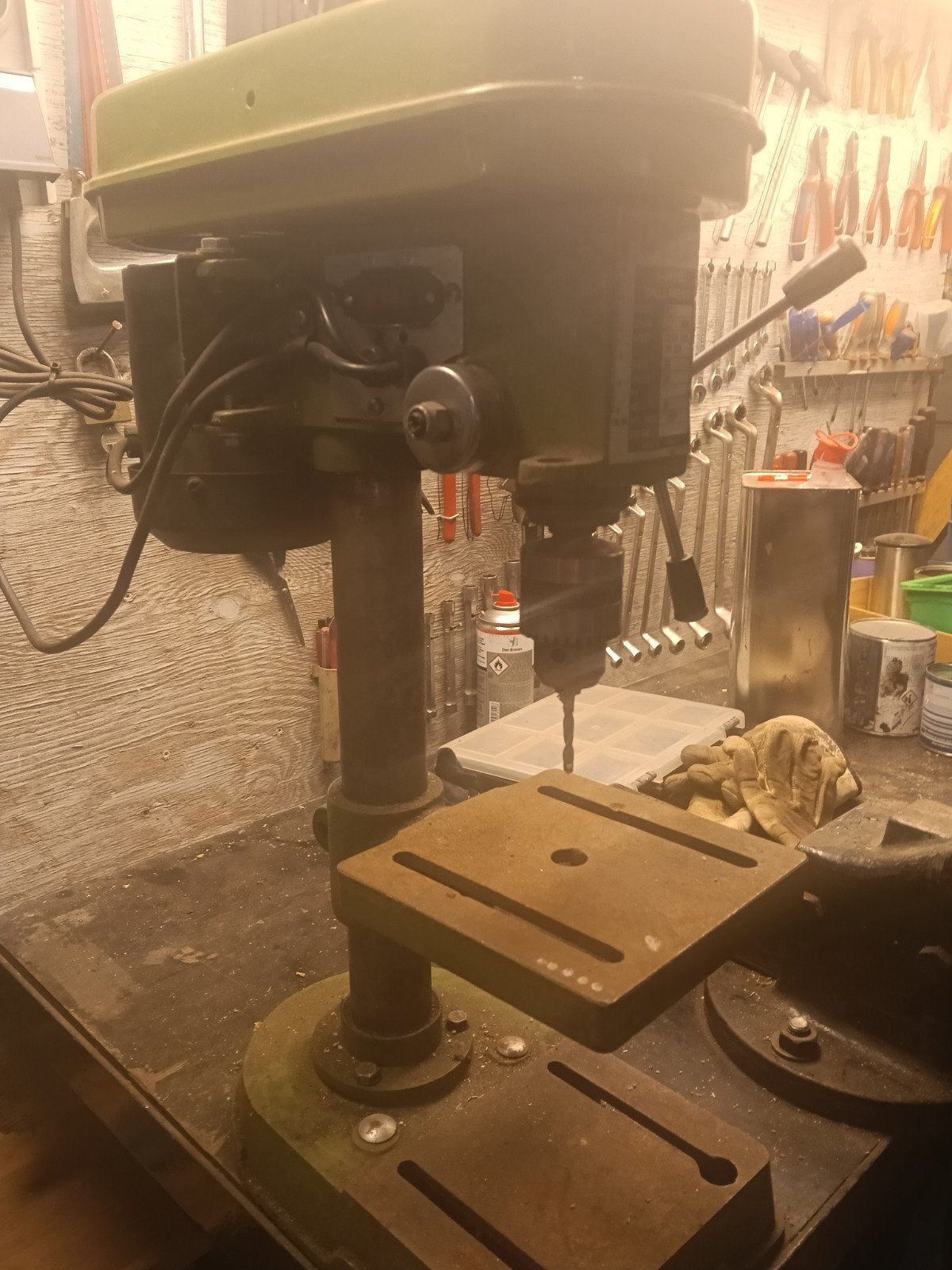 Robuuste Kolomboormachine - Perfect voor elke werkplaats, Ophalen of Verzenden, Gebruikt, Minder dan 400 watt, Kolomboormachine