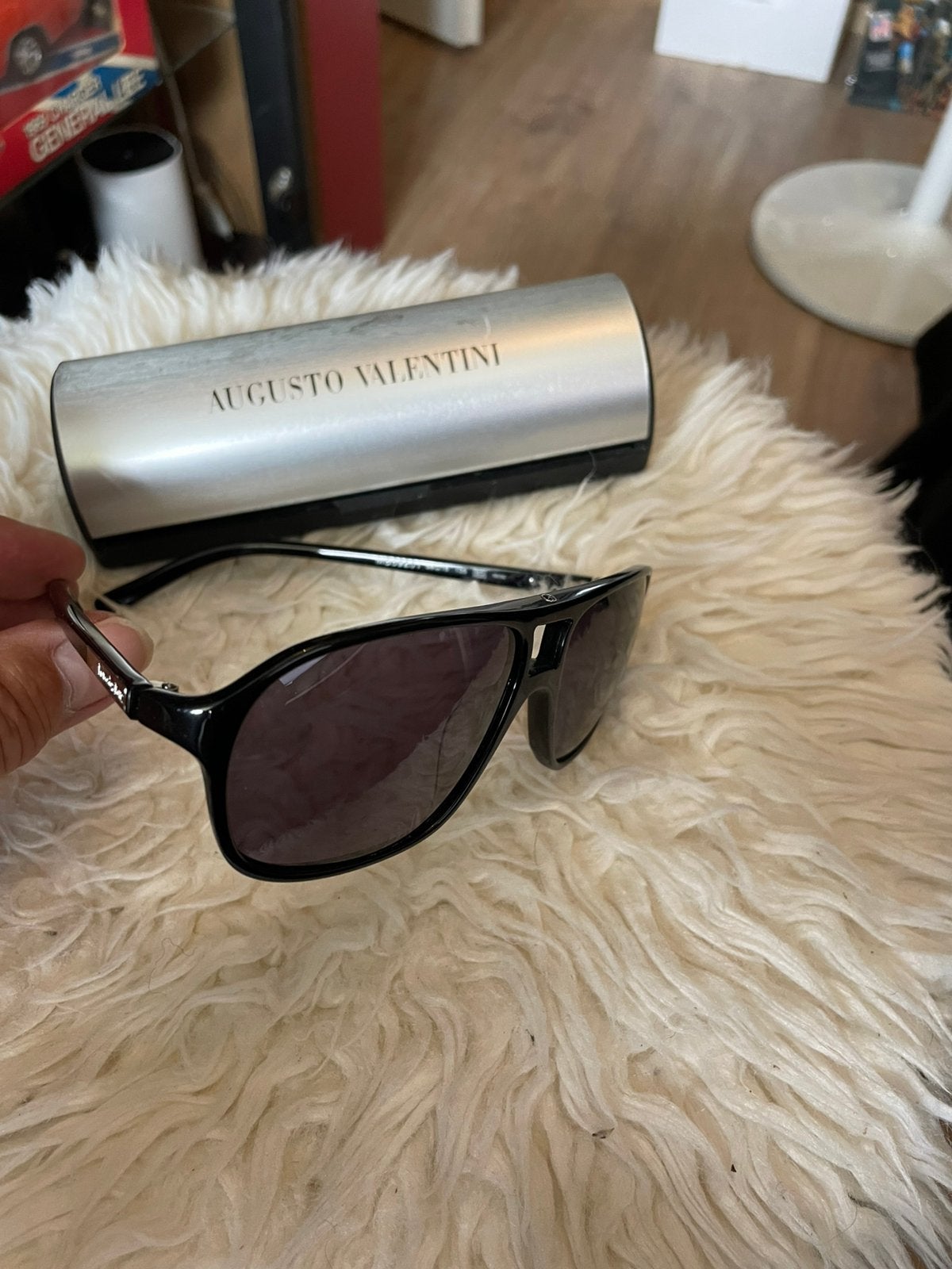 Augusto Valentino Mercedes Benz zonnebril, Overige merken, Zonnebril, Zwart, Ophalen of Verzenden