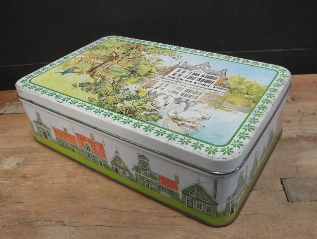 LEUK OUD BROCANT "VERKADE" KOEKBLIK, Ophalen of Verzenden, Gebruikt, Koek(jes), Verkade