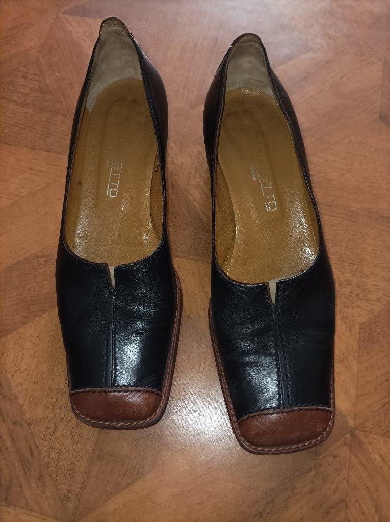Canaletto leren pumps maat 38,5, Pumps, Zwart, Ophalen of Verzenden, Zo goed als nieuw