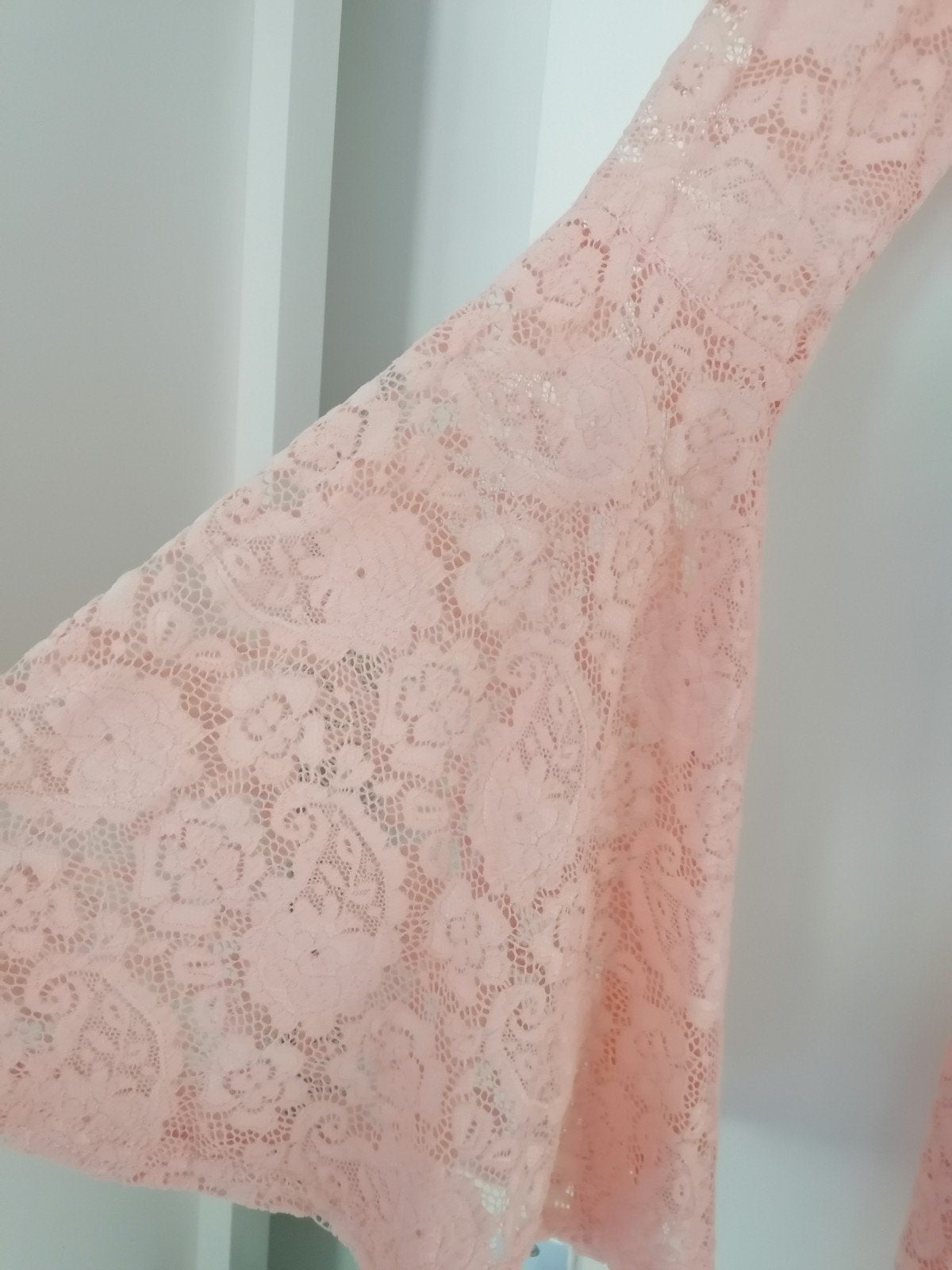 Nieuwe Boho Maxi Jurk met Trompetmouwen maat M, Ophalen of Verzenden, Nieuw, Blauw, Onder de knie