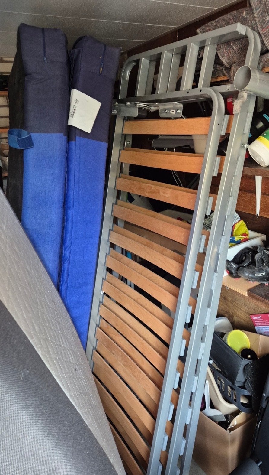 IKEA Bedbank met lattenbodem en matras BIEDEN MAG!!!, Ophalen, Gebruikt, Eenpersoons, 80 cm