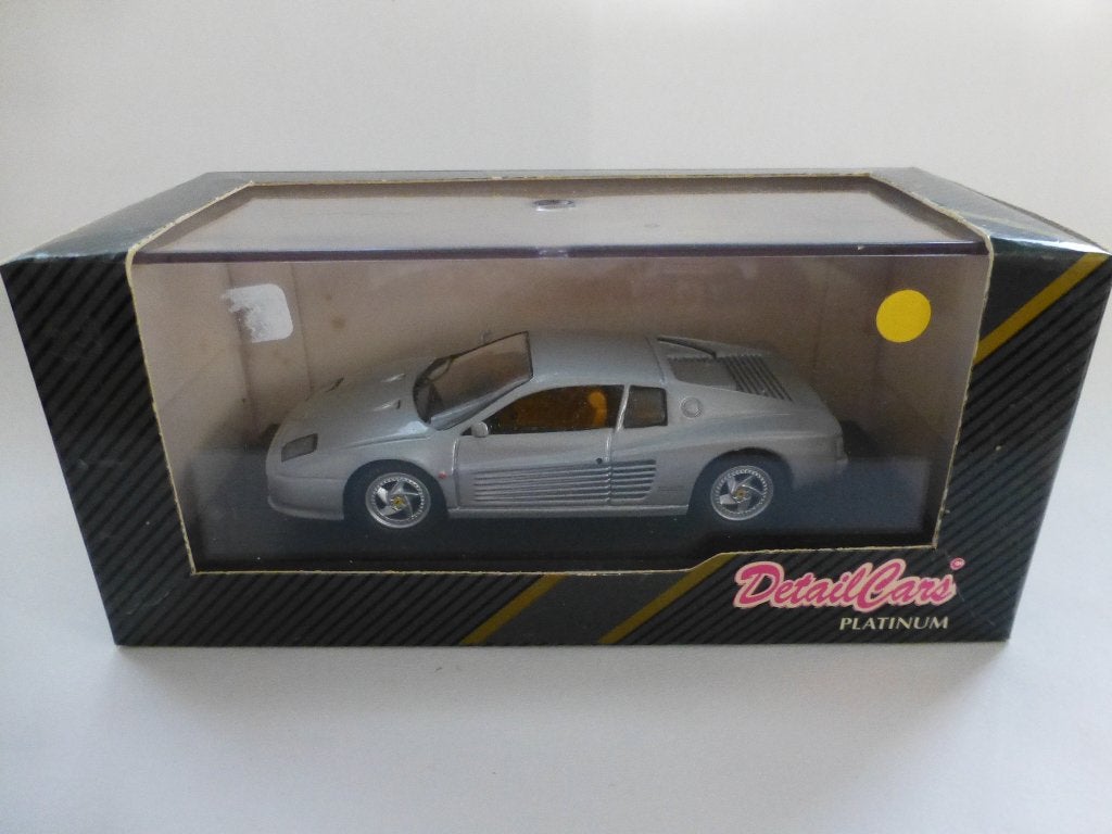 Detailcars 322 Ferrari 512M 1995 zilver, Ophalen of Verzenden, Zo goed als nieuw, Auto, Overige merken