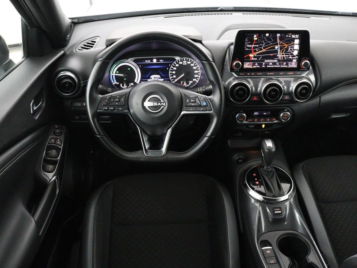 Nissan Juke 1.6 Hybrid Tekna | 360 Camera | Adaptive cruise, Auto's, Nissan, 1300 kg, Leder en Stof, Bedrijf, Hybride Elektrisch/Benzine