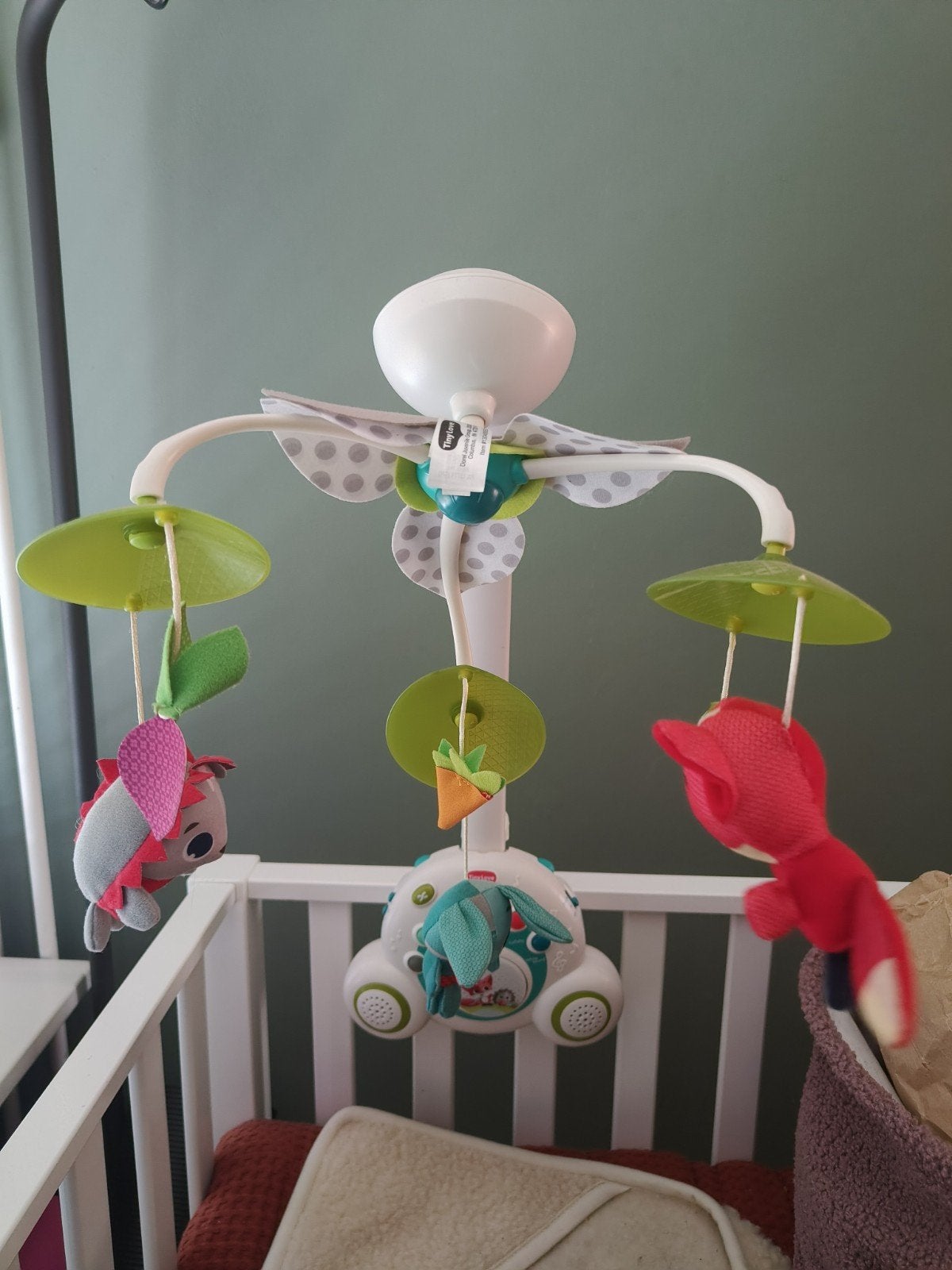 Tiny Love Mobiel met Licht en Geluid voor babybox, Ophalen of Verzenden, Zo goed als nieuw, Mobiel, Met licht